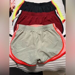 Womens Nike dri fit shorts bundle of 3